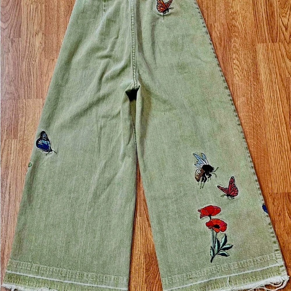 Free People Super Rare Dusk Jeans in Olive Green size 30, very rare in this size - Picture 9 of 11